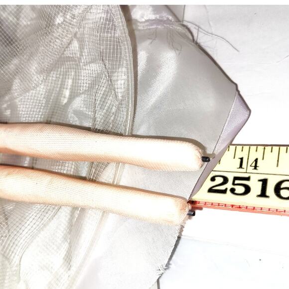 14" Vintage Big Eyed Big Head Pose Bradley Inspired Fair Doll in Lavender - Picture 13 of 14